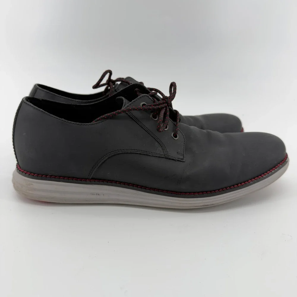 Cole Haan Original Grand Plain Toe Oxford Black‎ Leather Mens 10.5 M